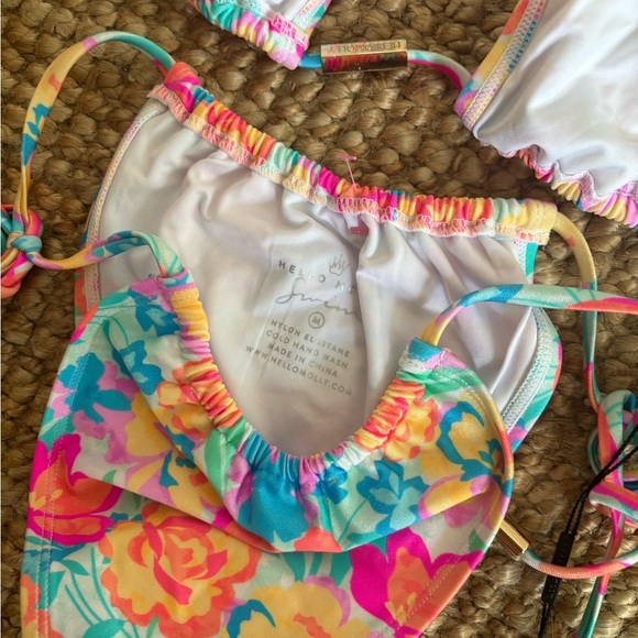 Hello Molly SUNSHINE GIRL Print Bikini - NWT - Size M - Picture 7 of 7